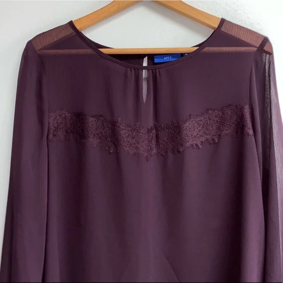 Apt. 9 Women's Purple Blouse - Picture 7 of 11